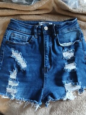 Wax Jeans High Waist Shorts - M